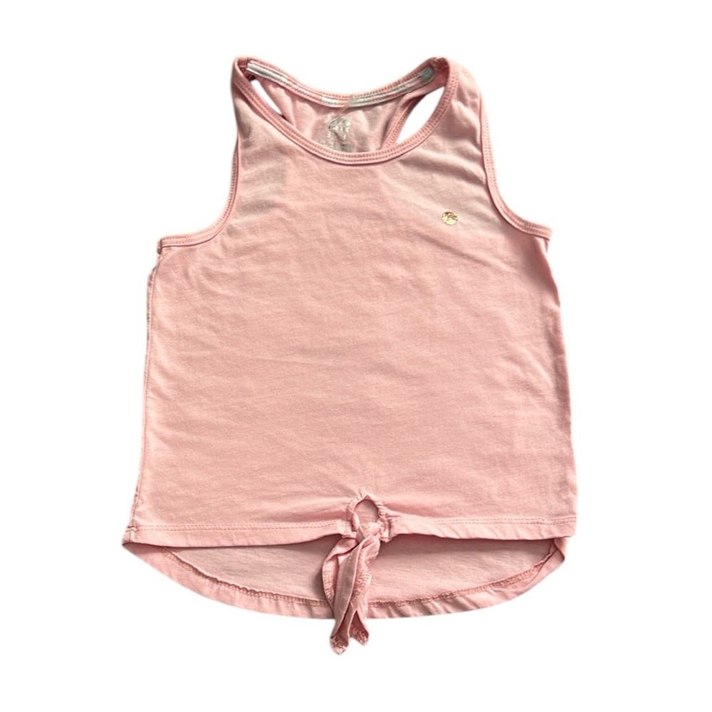 ☀️ RBX | Pink Racerback Tank Top with Tie Detail